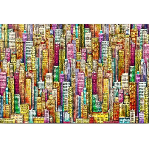 Wallity Staklena slika 100x70 cm City -