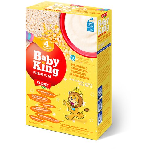 Baby king premium pirinčano-kukuruzne cerealije bez saharoze Slike