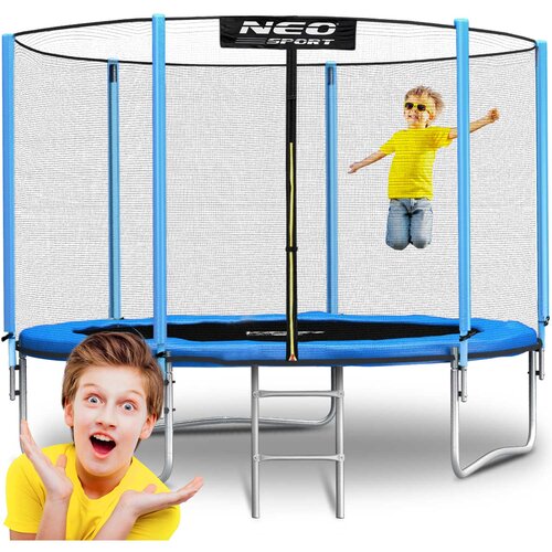 Janshop Vrtni trampolin 10ft/312cm z zunanjo mrežo in neo-športno lestev, (21151494) Cene