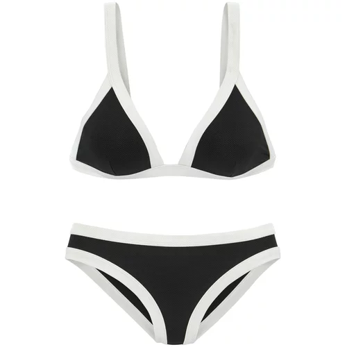 VENICE BEACH Športne bikini črna / bela