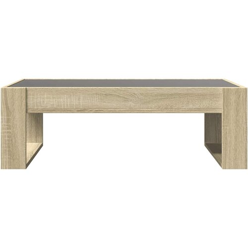  Stolić s beskonačnim LED svjetlima boja hrasta 90x53x30 cm Slike