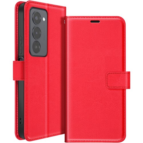 Oem Mayaxess, Denarnica etui za Xiaomi Redmi 15 5G z zapestnim trakom in funkcijo stojala, Rdeča, (5000208805) Cene