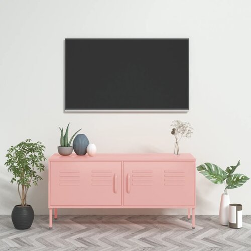 Furnova TV omarica roza 105x35x50 cm jeklo, (21924521) Slike