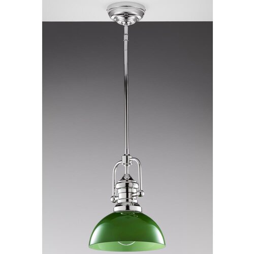Jupiter 2071 - Luster na &amp;scaron;tapu PLATINO 1xE27/15W/230V zelena/sjajni hrom Slike