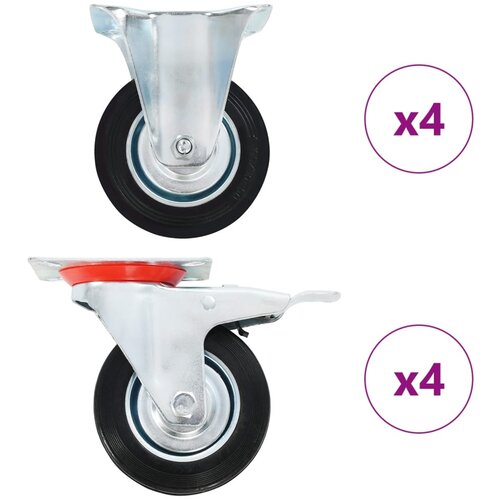 VidaXL Kotačići 8 kom 100 mm Slike