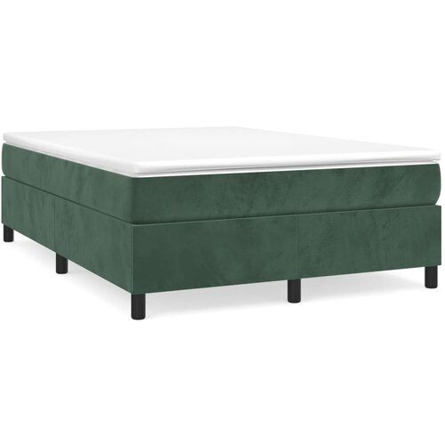 Maison Chic Box spring postelja - Vzmetna postelja z vzmetnico temno zelena 140x200 cm žamet SL6440, (21908294) Cene