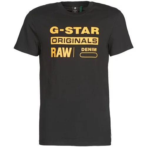 G-star Raw Majice s kratkimi rokavi COMPACT JERSEY O Črna