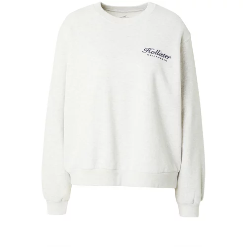 Hollister Sweater majica mornarsko plava / siva melange