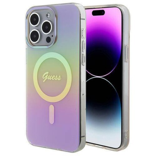 Guess ovitek iPhone 15 Pro Max - MagSafe - Iridescent - GUHMP15XHITSP Cene