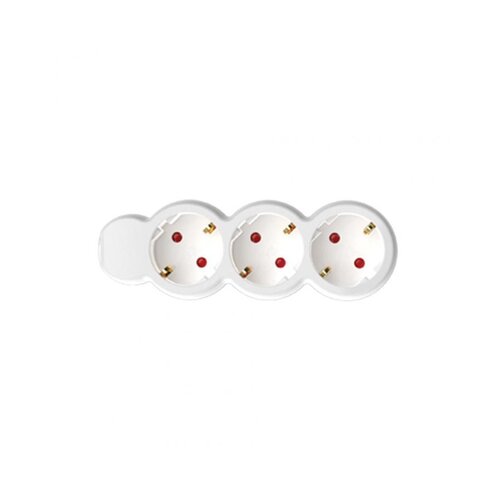 Home Produžni kabl, 3 utičnica, 1.5mm&amp;sup2;, 3 met, bijeli - NV 3-3/WH/1,5 Slike