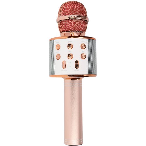 Avizar Mikrofon za karaoke Bluetooth Vgrajeni zvočnik Večnamenski gumbi, &Scaron;ampanjec roza, (5000019347) Cene