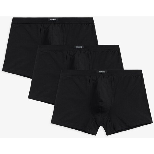 Atlantic Men's Boxer Shorts 3Pack - Black Cene