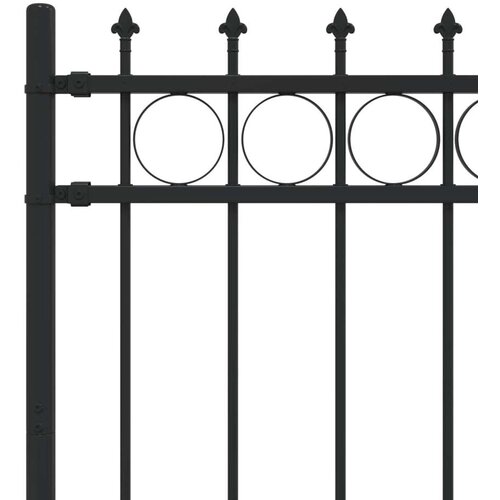  Ogradni ring s bodljama Crna 200 x 150 cm Slike