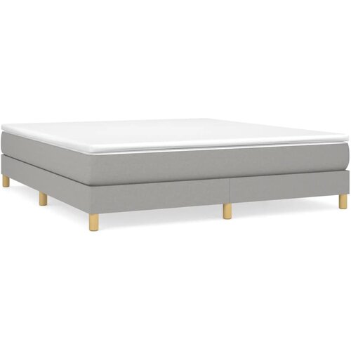 Maison Chic Box spring postelja - Vzmetna postelja z vzmetnico svetlo siva 180x200 cm blago SL19376, (21893565) Cene
