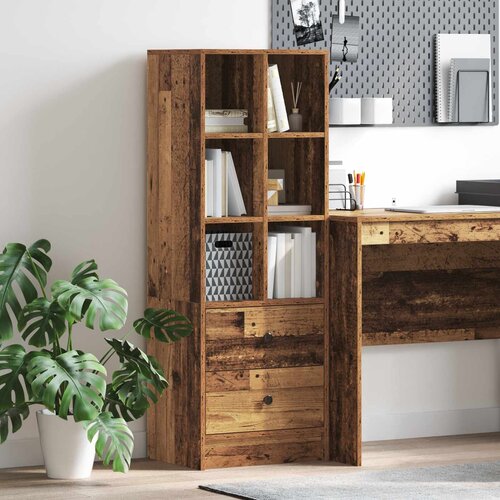  Highboard s ladicama Staro drvo 45,5 x 34 x 127 cm Cijene