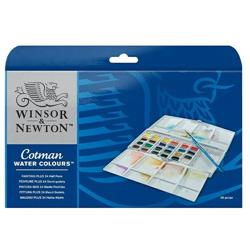 WINSOR & NEWTON Cotman Set akvarel boja (Kutija s bojama)