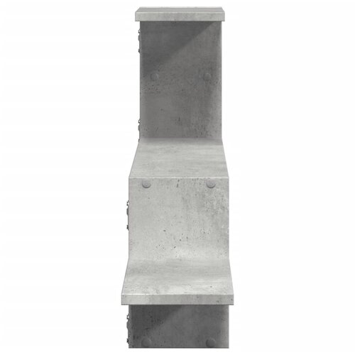  Zidna polica siva boja betona 104x15x49 cm konstruirano drvo Slike