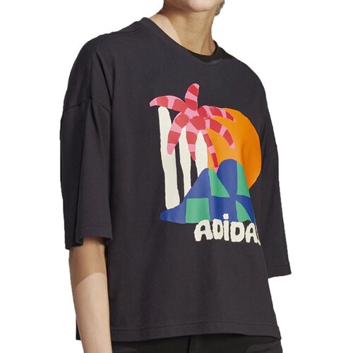 Adidas ženska majica farm gfx tee black Slike