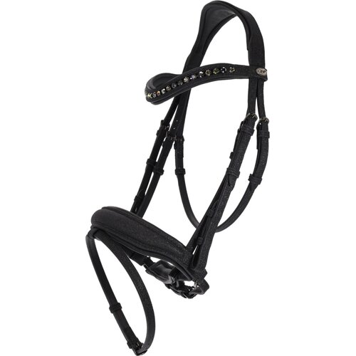 QHP Uzda Glitter, black - COB Slike