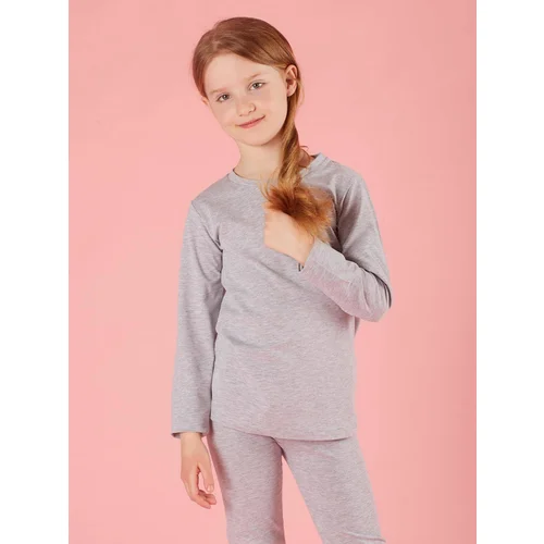 Yups Girls' blouse basic grey