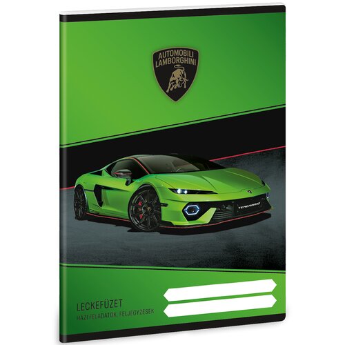 Ars Una Zelena bilježnica s motivom Lamborghinija, 38 listova, A/5 Slike