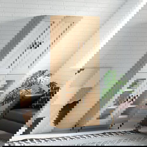 vidaXL Visoka komoda sonoma hrast 69,5x34x180 cm inženirski les Cene