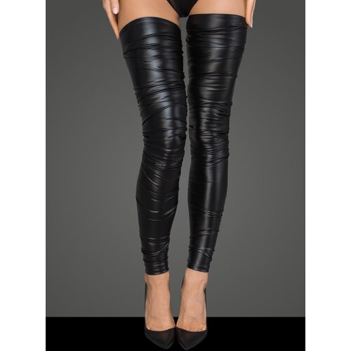 Noir Handmade F207 Powerwetlook Crinkled High Stockings L Cijene
