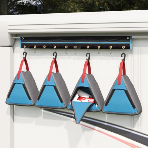 VidaXL Shranjevalna torba Siva, modra, rdeča 24 x 16 x 24 cm Oxford Slike