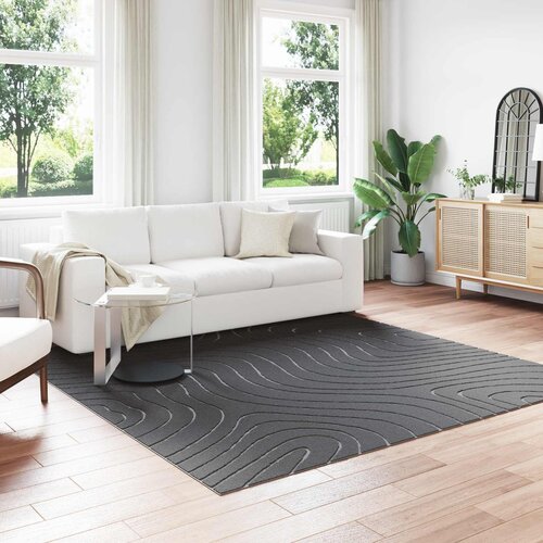  Tepisi za područja PALMERAS Antracit 240 x 240 cm Poliester Cene