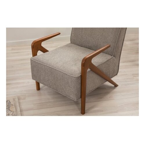 Atelier Del Sofa fotelja larus wood berjer walnut grey Cene