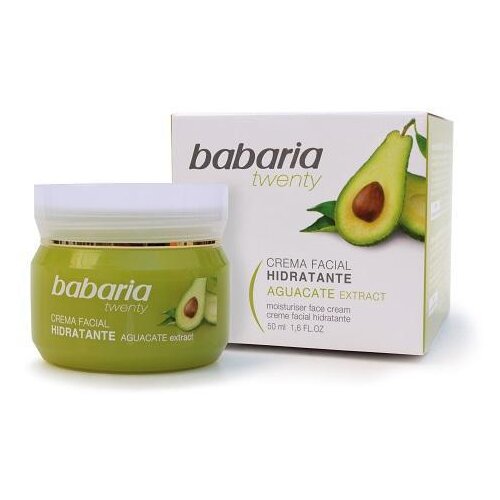 Babaria TWENTY vlažilna krema za obraz z izvlečki avokada za normalno kožo 50 ml Cene