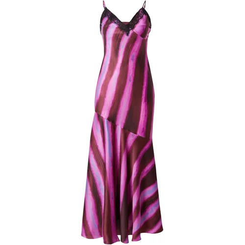 Top Shop Večernja haljina smeđa / roza / crna