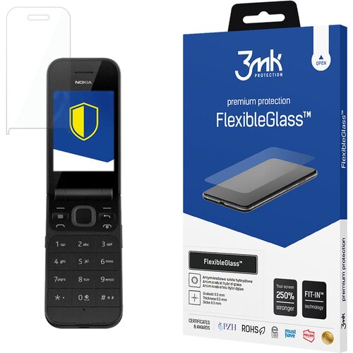 3mk NOKIA 2720 FLIP - FLEXIBLEGLASS, (21999210) Cene