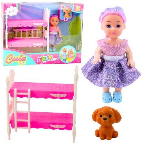 Mini lutka u haljini - set za krevet za psa na kat Cene