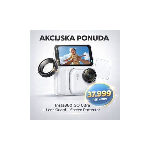 INSTA 360 GO Ult St Wh+LensG+ScreenP Cene