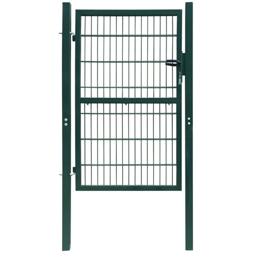 VidaXL 2D ograjna vrata (enojna) zelena 106x210 cm Slike
