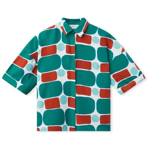 Compania Fantastica Topi & Bluze COMPAÑIA FANTÁSTICA Shirt 12010 - Geometric Večbarvna Cene