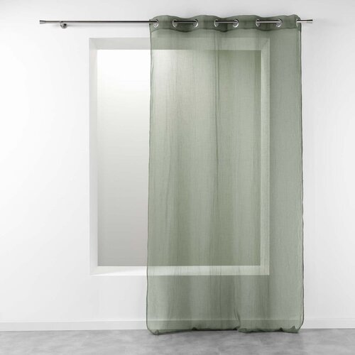 Douceur d int&amp;eacute;rieur Kaki zelena prozirna zavjesa 140x240 cm Telma &amp;ndash; Slike
