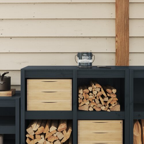 VidaXL Barva za les Siva železo 2.5 L Slike