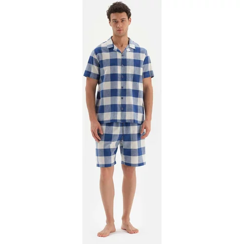 Dagi Pajama Set - Navy blue - Plaid