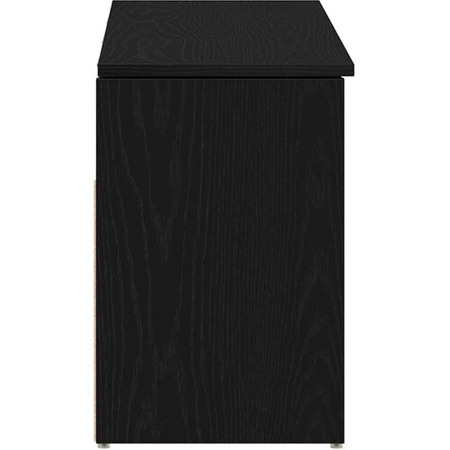  Klupa za cipele crni hrast 102x30,5x45 cm izrađeno drvo Slike