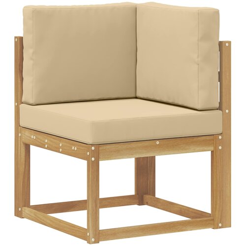  Set vanjskih sofa 7 kom. Bijela i bež Poliester Smeđa 251 x 132,5 x 73 cm Slike