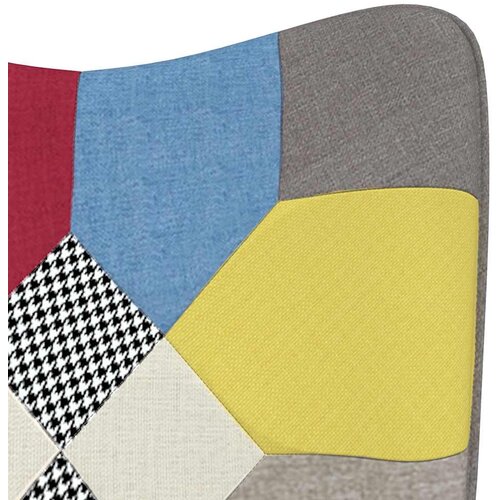  Stolica za opu&amp;scaron;tanje s osloncem za noge patchwork od tkanine Slike