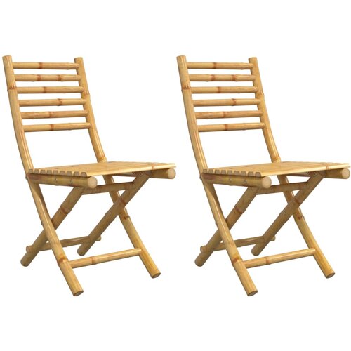 Maison Chic Zložljivi Vrtni Stoli - Stol za vrti 2 kosa 43x54x88 cm bambus JS2653, (21876512) Slike