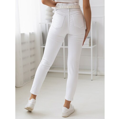 DStreet MILKA women's white pants UY1131 Slike
