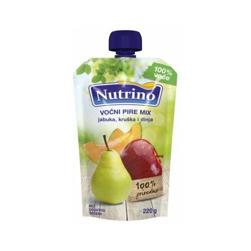 Nutrino voćni pire mix jabuka, kruška i dinja 220g Cene