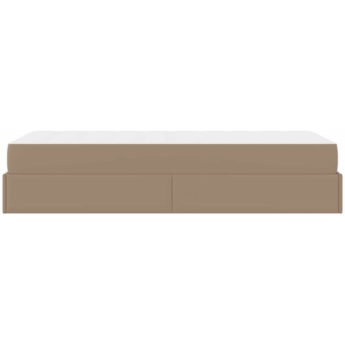 Okvir kreveta s madracem Ostalo 2 kom. Smeđa PVC Žućkastosmeđa 90 x 200 cm Slike