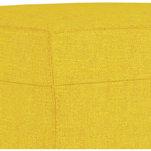  4-dijelni set sofa s jastucima svjetložuti od tkanine Slike
