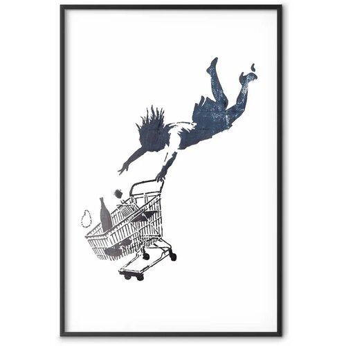  Plakat - Shopping Frenzy 21x30 Crni okvir Slike