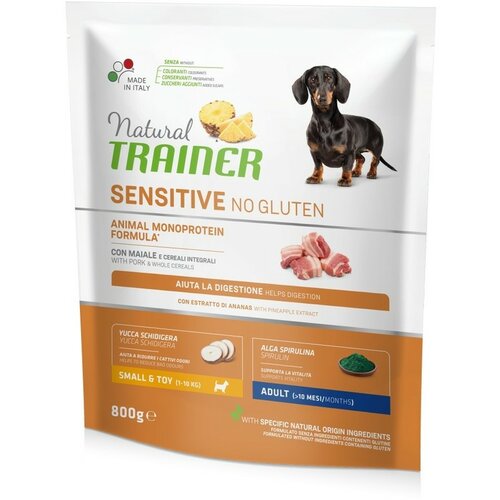 Trainer natural sensitive no gluten hrana za pse - pork - small&toy adult 800g Cene